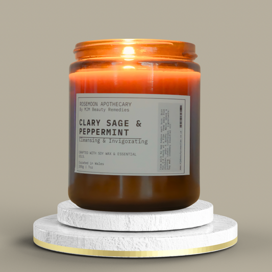 Clary Sage and Peppermint Candle